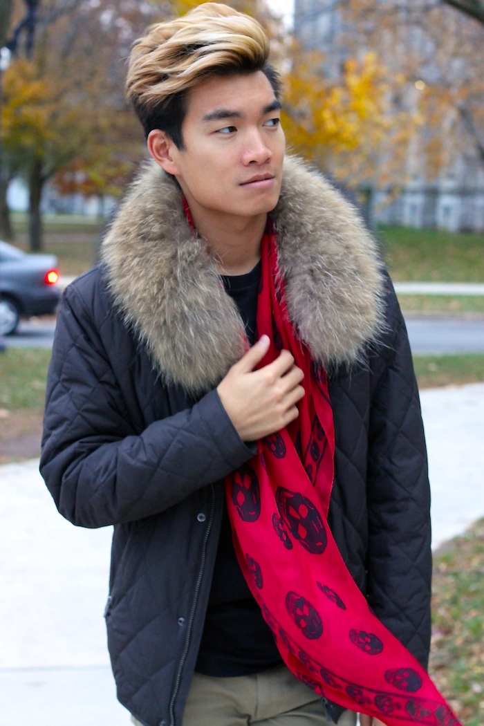 Alexander Liang fall mens style mcqueen scarf 04