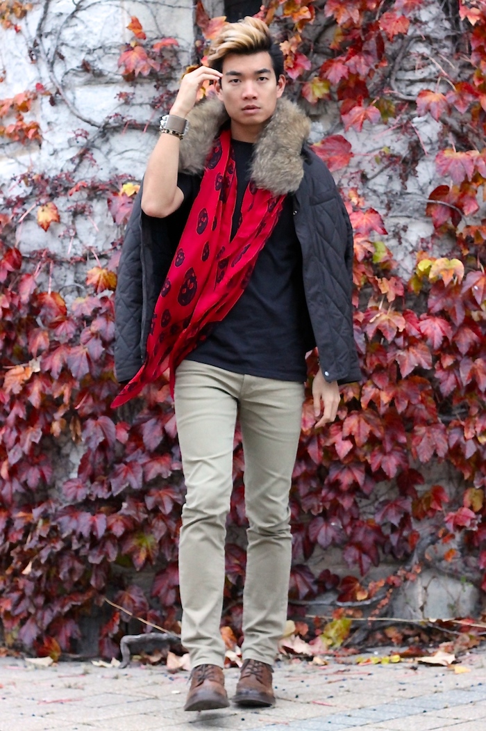 Alexander Liang fall mens style mcqueen scarf 06