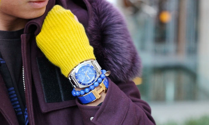 blue bracelets watch