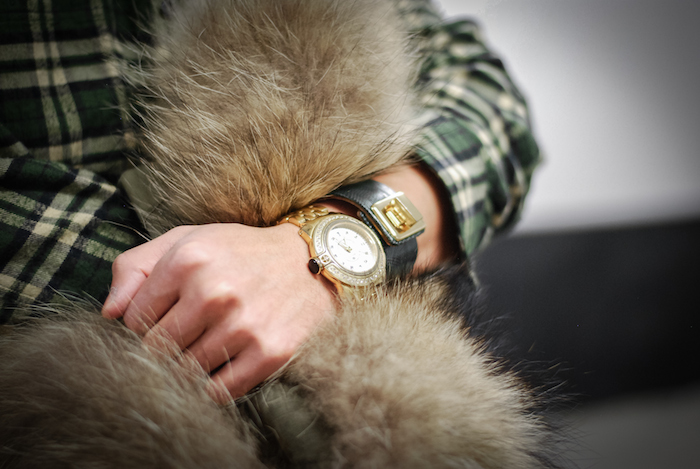 glam rock watch fur