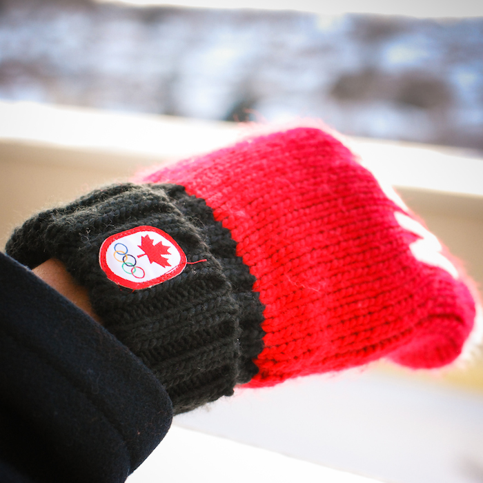 team canada red mittens