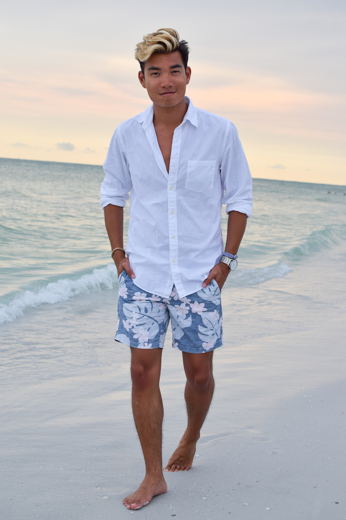 siesta key beach sunset alexander liang mens style 08