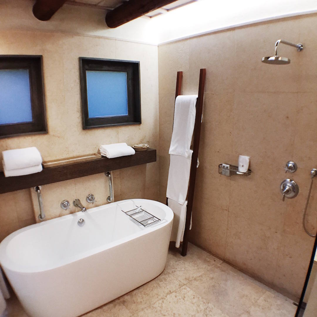 st regis punta mita bathtub shower