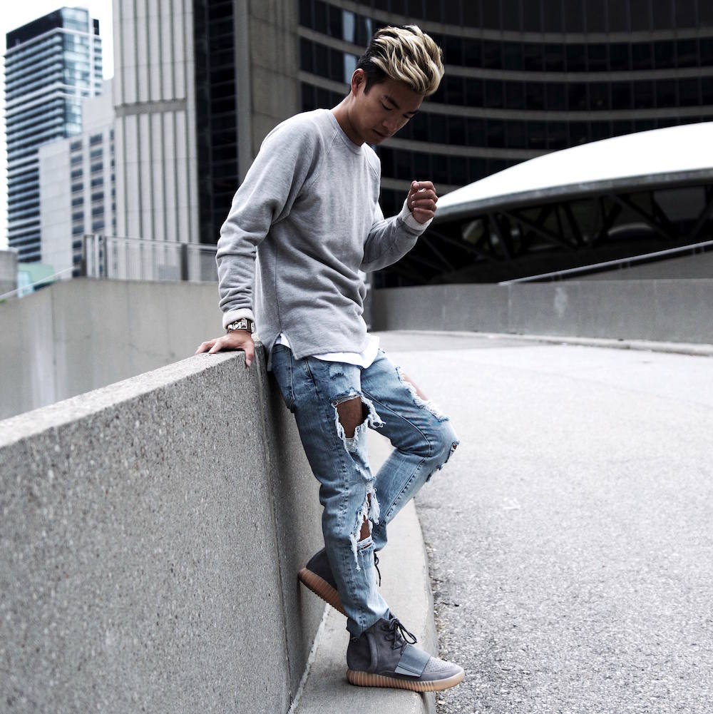 yeezy 750 with jeans