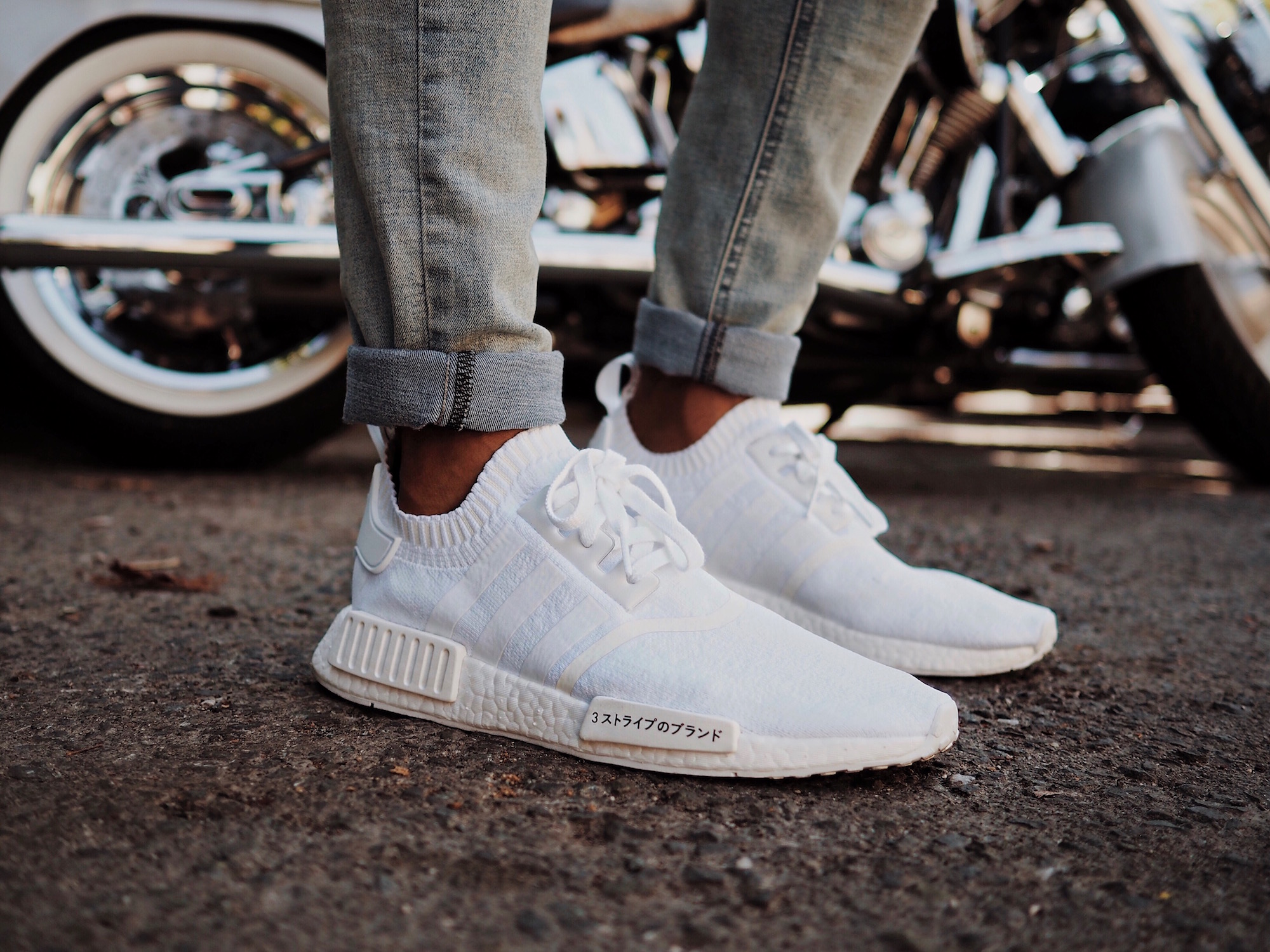 nmd white outfit
